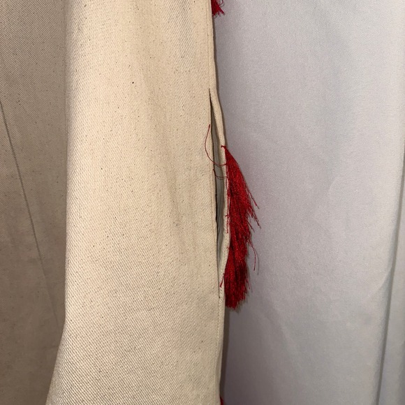 Rachel Comey Tank Mini Dress Joan Jonas Fringe Twill Red Juniper Tree $695 Sz 00 - Picture 10 of 16